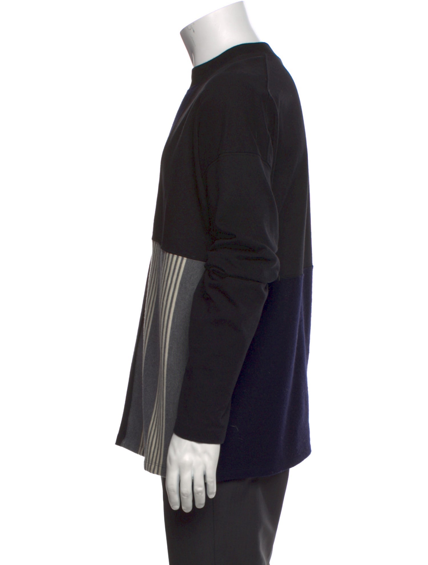 Jil Sander Striped Crew Neck Sweatshirt