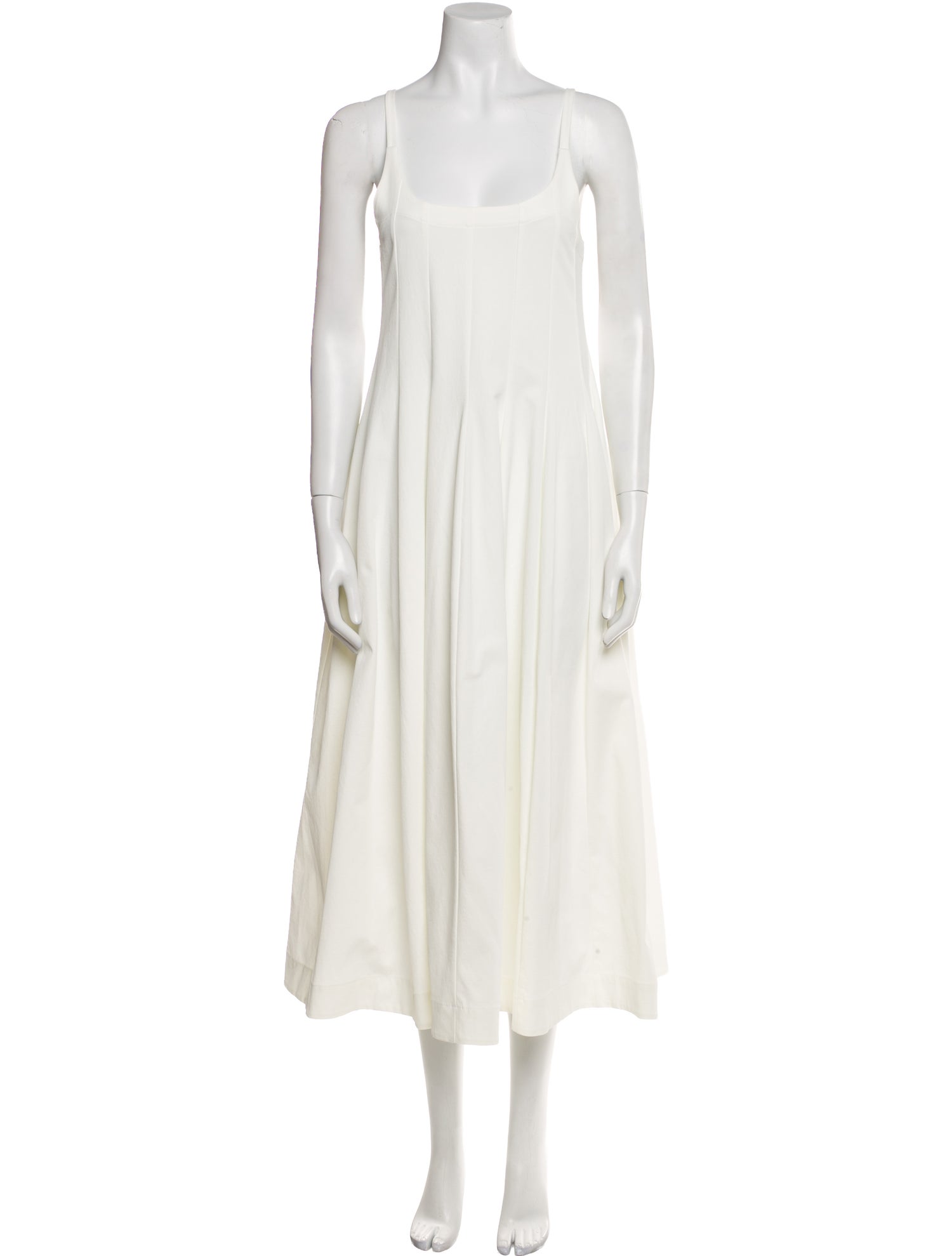 Jil Sander Square Neckline Long Dress
