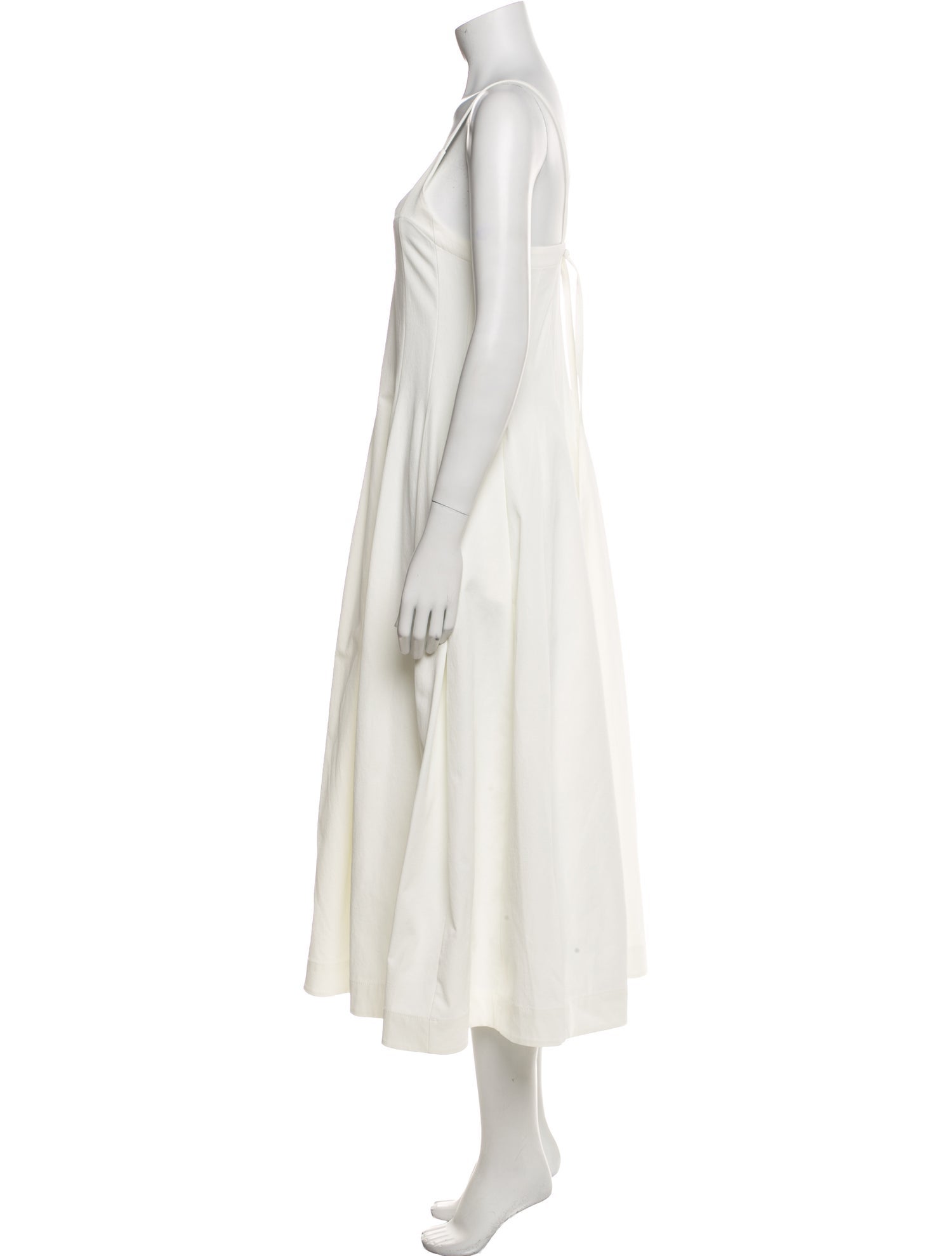 Jil Sander Square Neckline Long Dress
