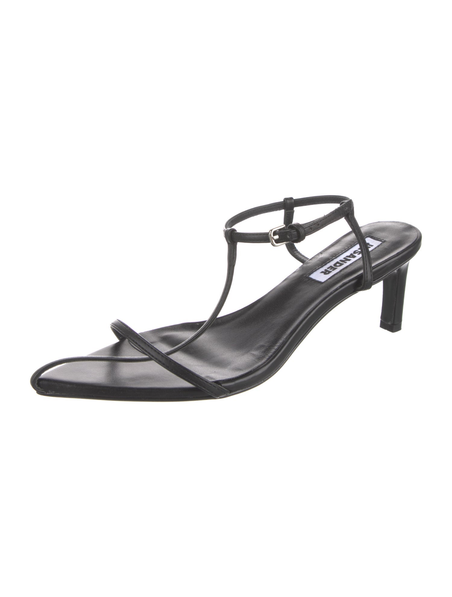 Jil Sander Leather T-Strap Sandals