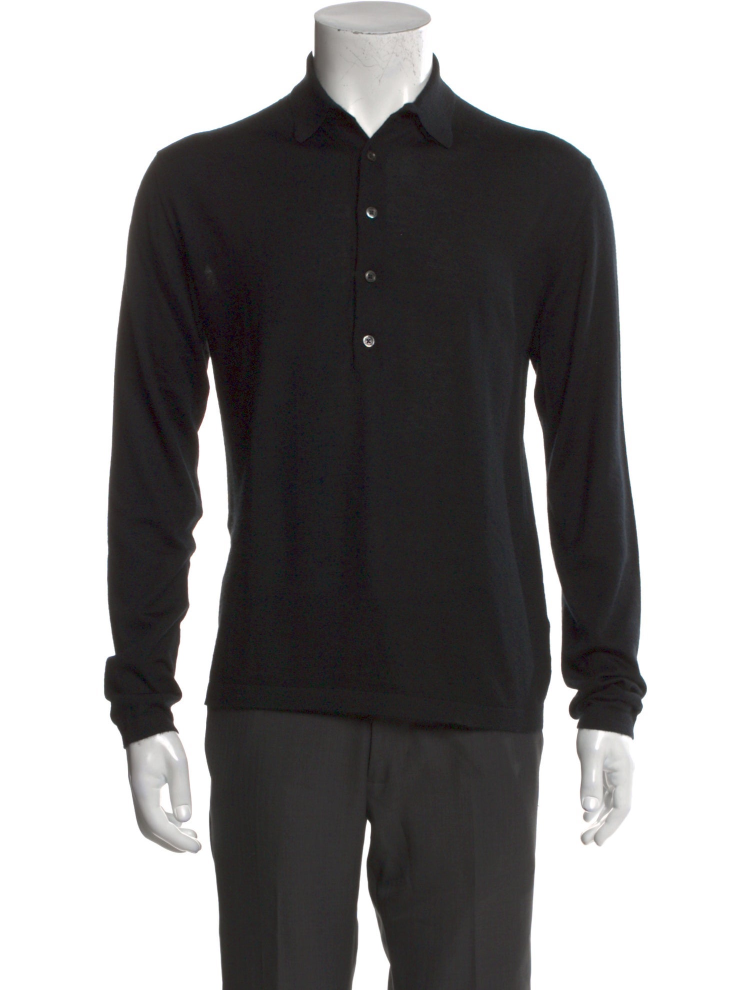 Jil Sander Cashmere Collar Polo Sweater