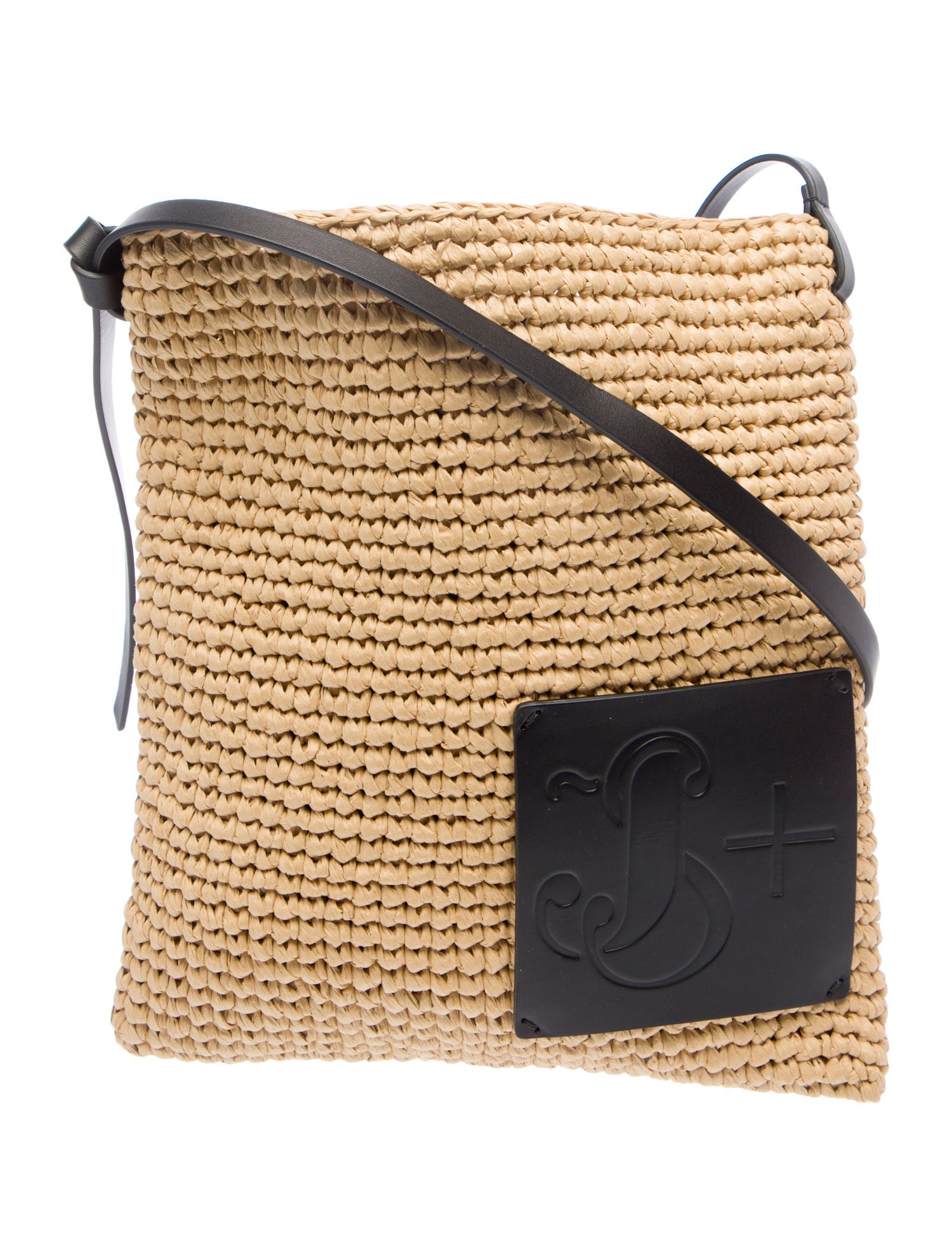 Jil Sander Raffia Messenger Bag