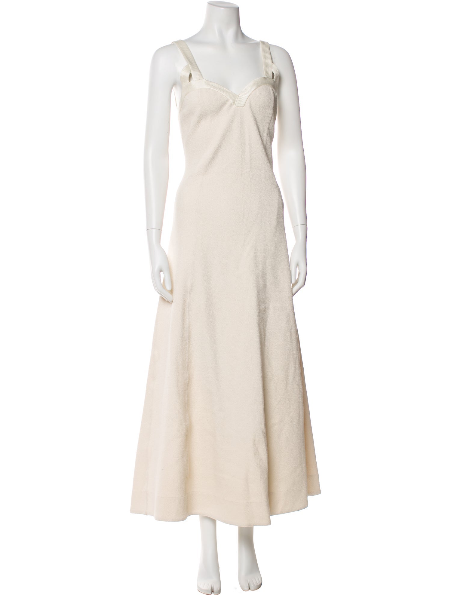 Jil Sander V-Neck Long Dress