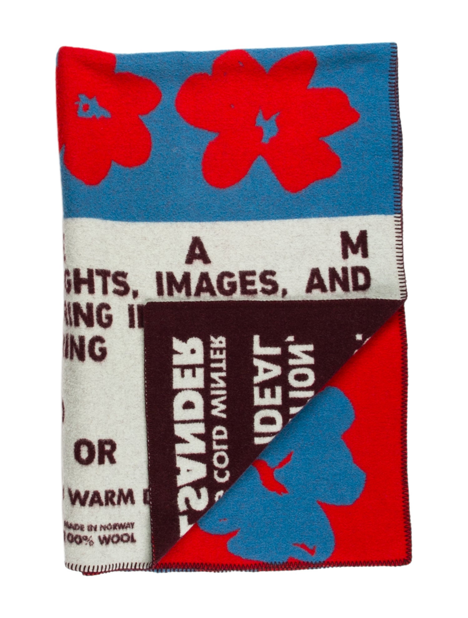 Jil Sander Virgin Wool Throw Blanket