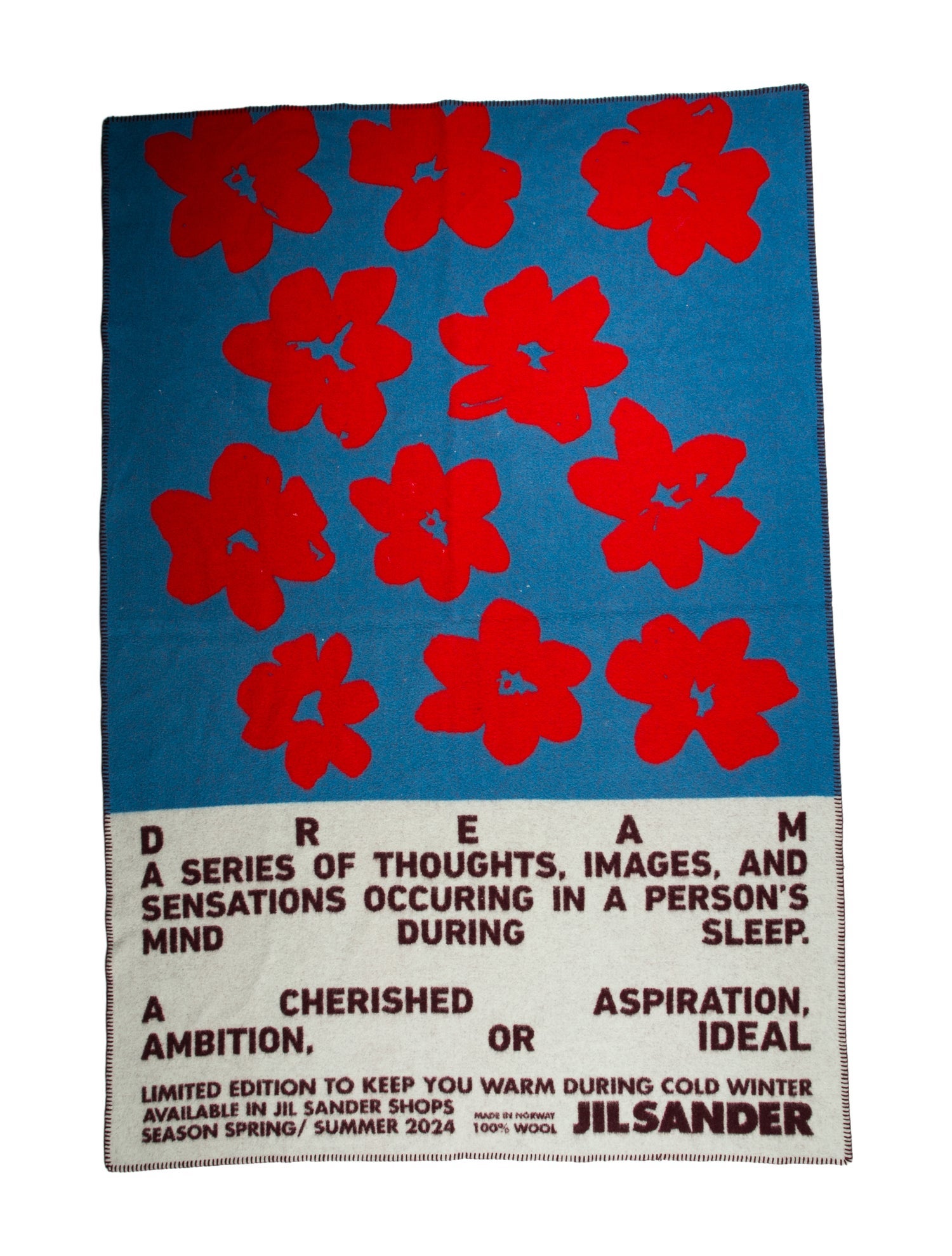 Jil Sander Virgin Wool Throw Blanket