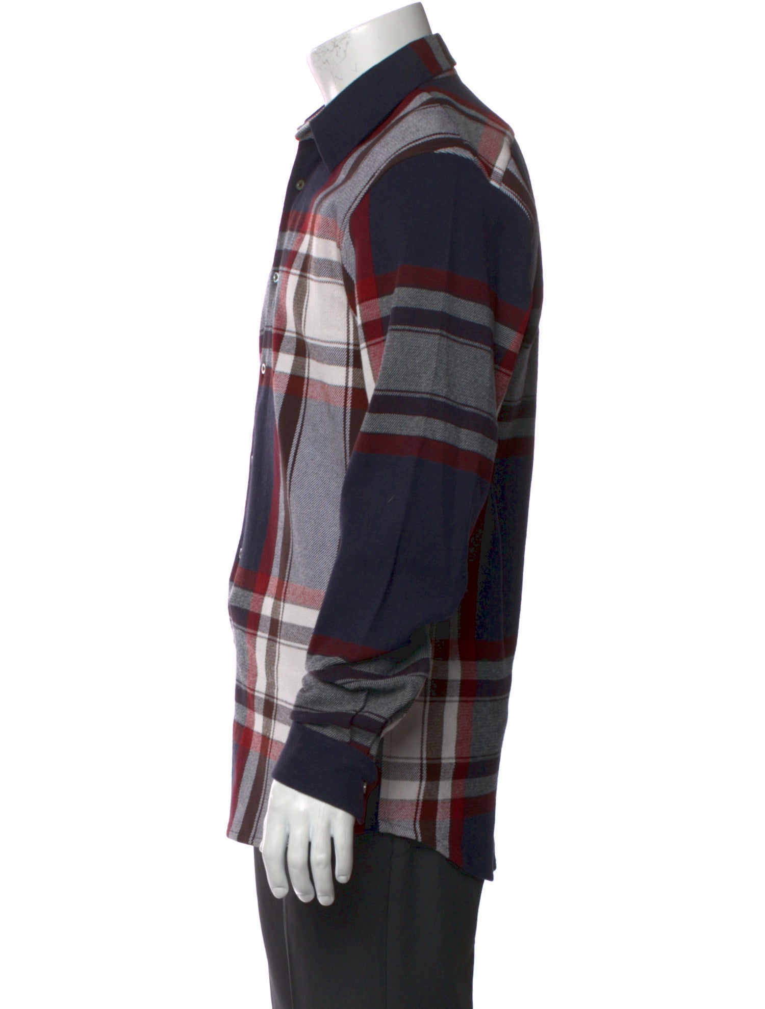 Jil Sander Plaid Print Long Sleeve Shirt