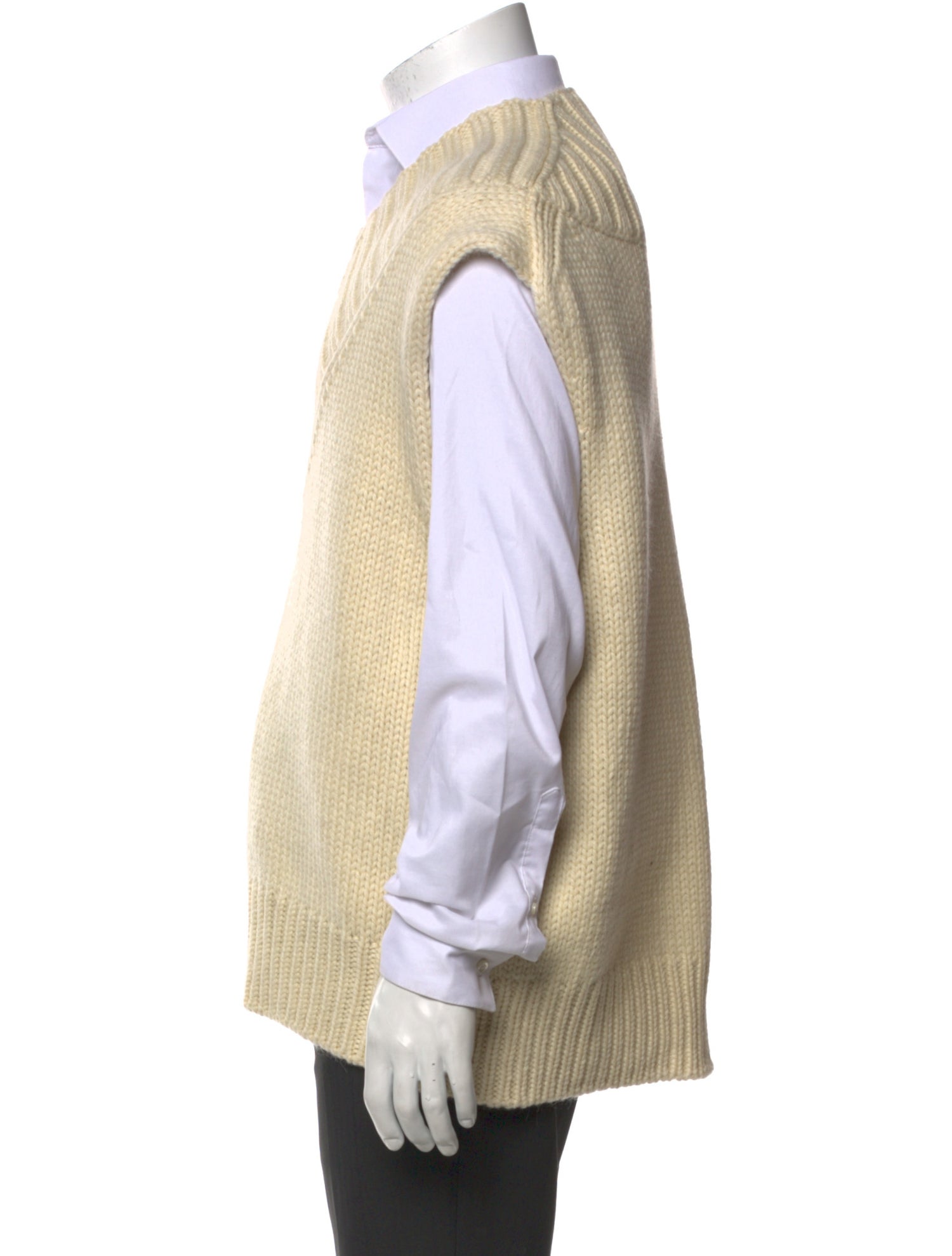 Jil Sander Wool V-Neck Sweater Vest