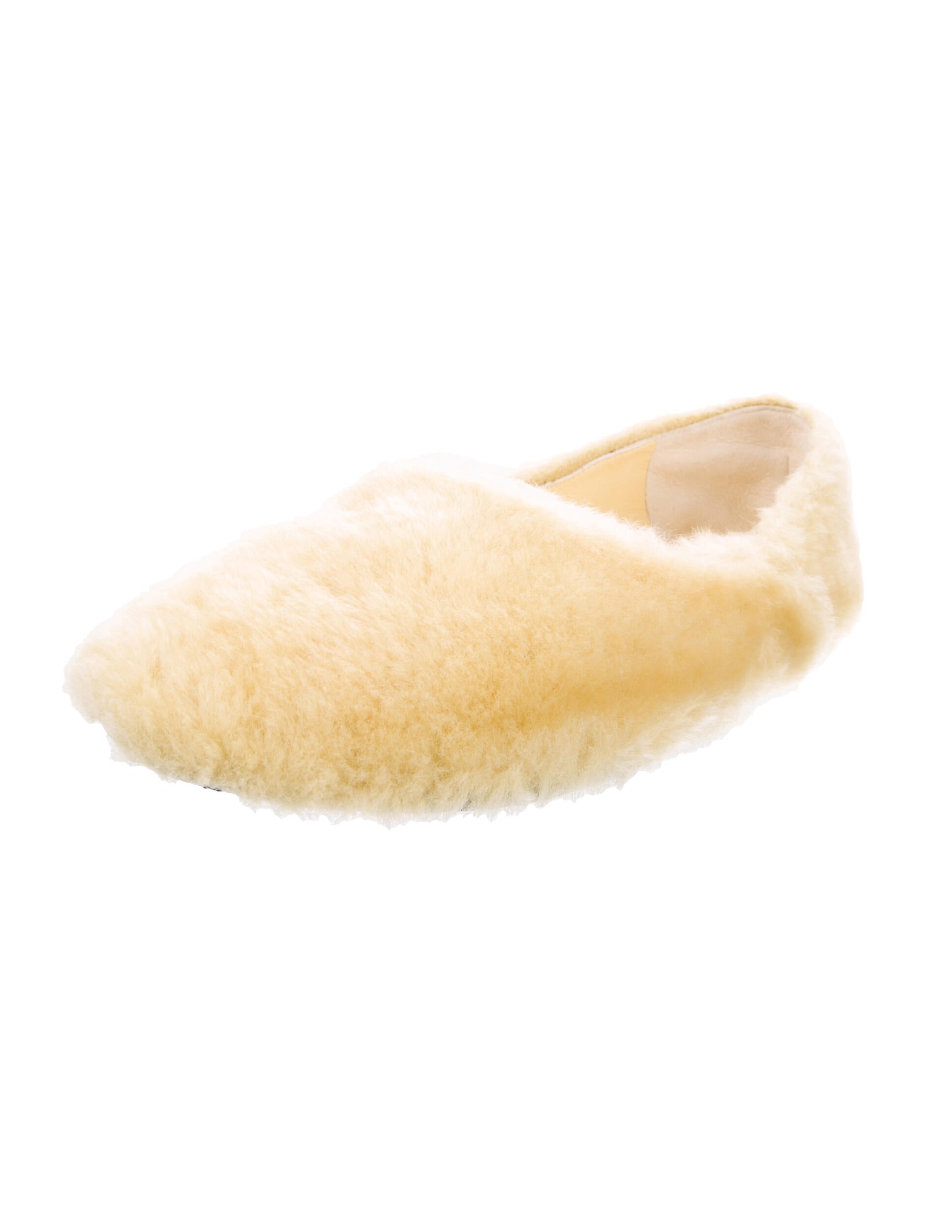 Jil Sander Lamb Fur Flats