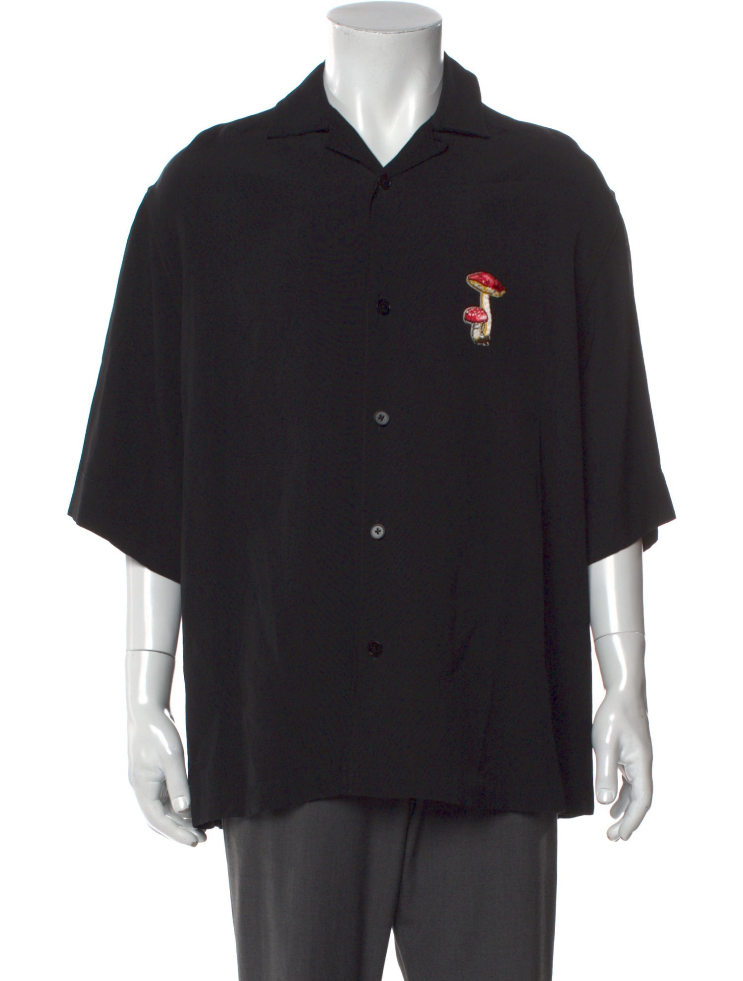 Jil Sander Floral Print Three-Quarter Sleeve Shirt