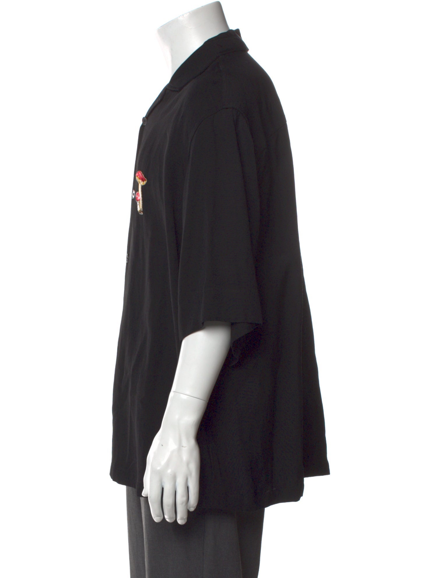 Jil Sander Floral Print Three-Quarter Sleeve Shirt