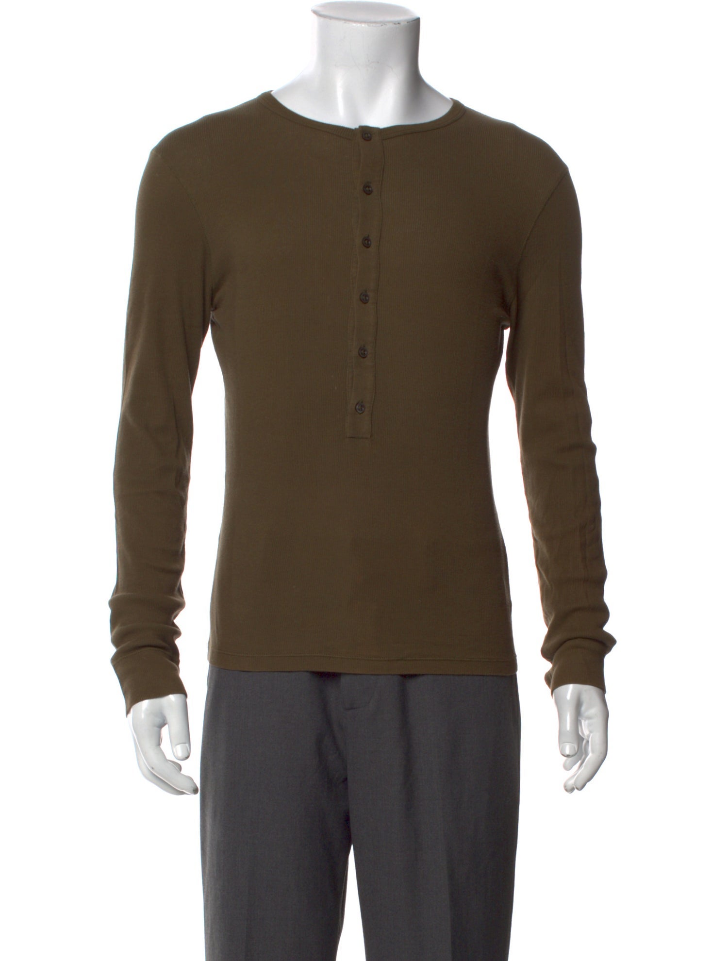 Jil Sander Crew Neck Long Sleeve Henley