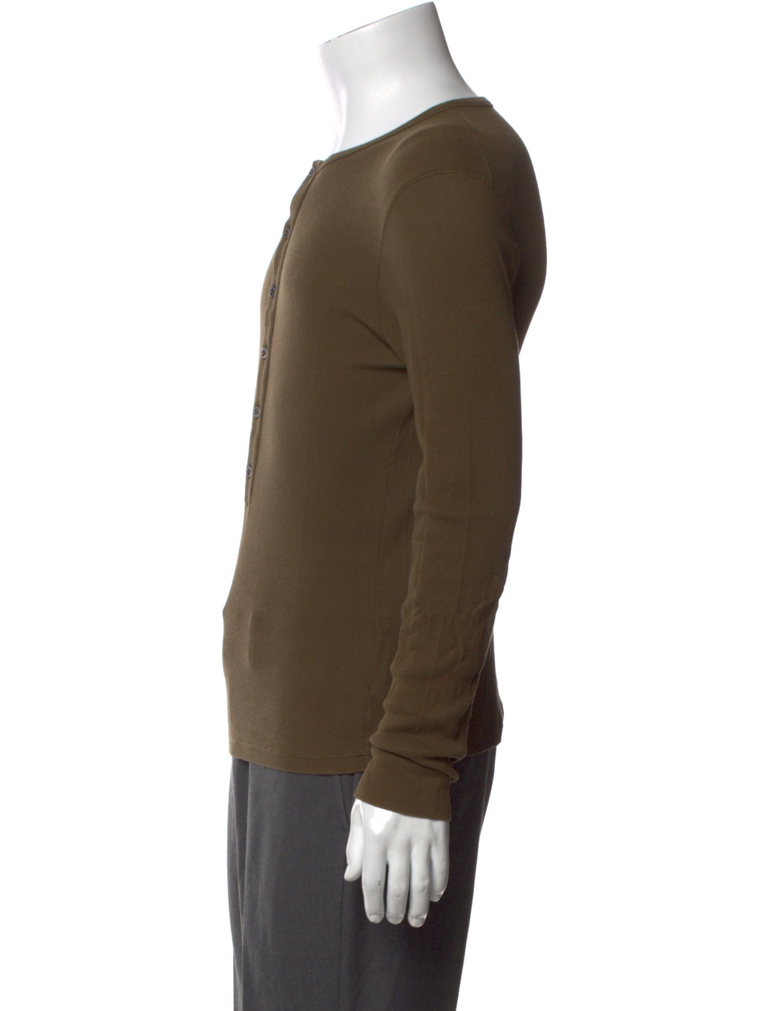 Jil Sander Crew Neck Long Sleeve Henley