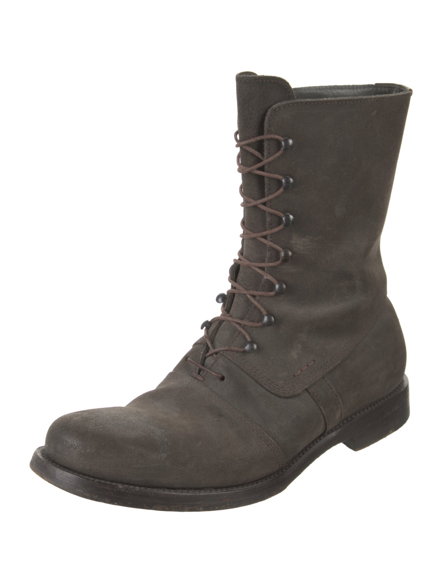 Jil Sander Leather Combat Boots