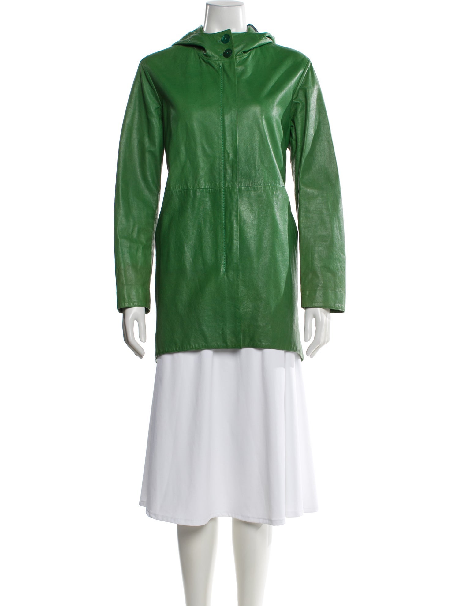 Jil Sander 2012 Leather Coat