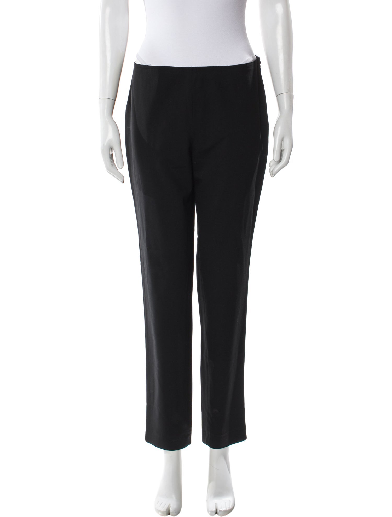 Jil Sander Navy Virgin Wool Straight Leg Pants