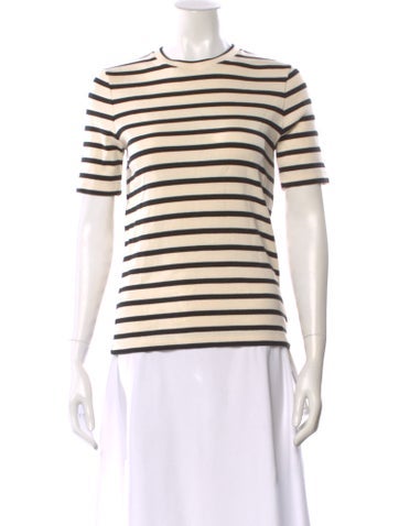 Pre-owned Jil Sander Striped Crew Neck T-shirt In Neutral