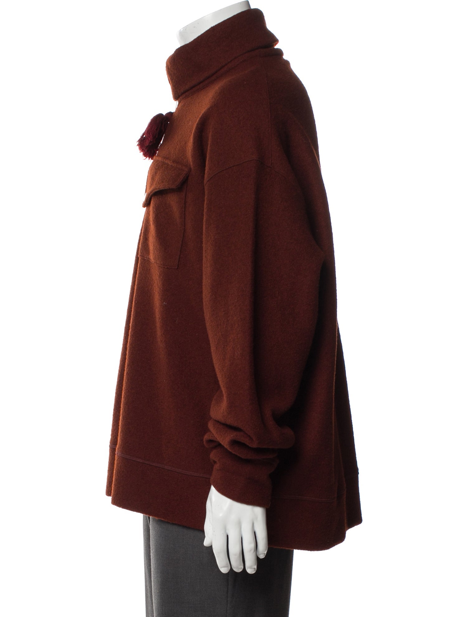 Jil Sander Wool Mock Neck Sweatshirt