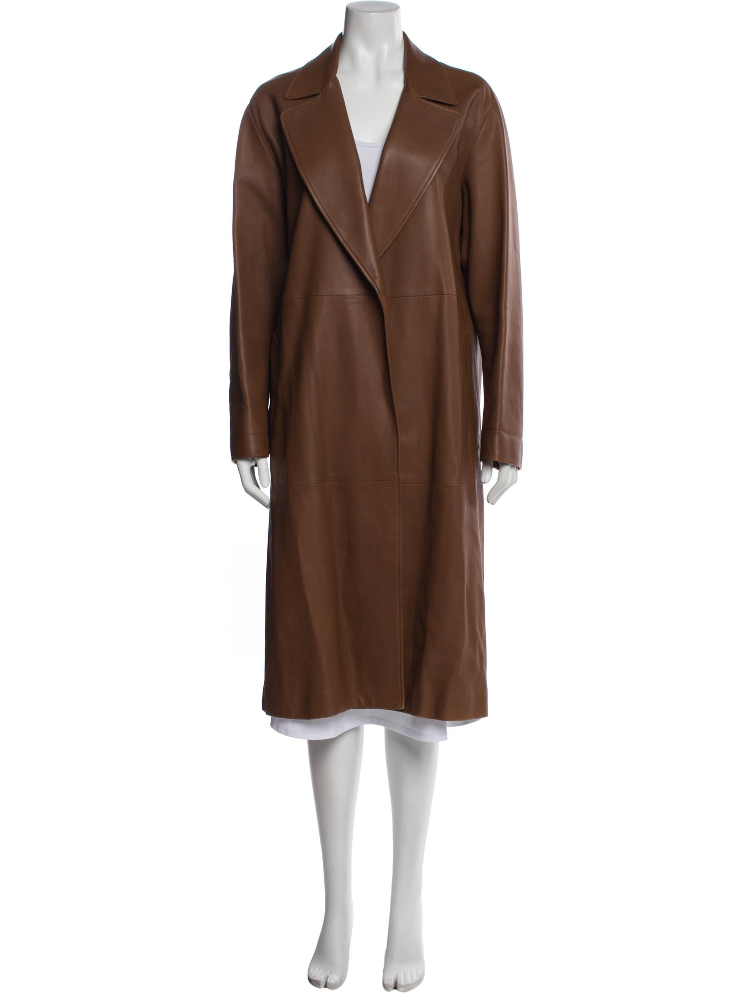 Jil Sander Leather Trench Coat