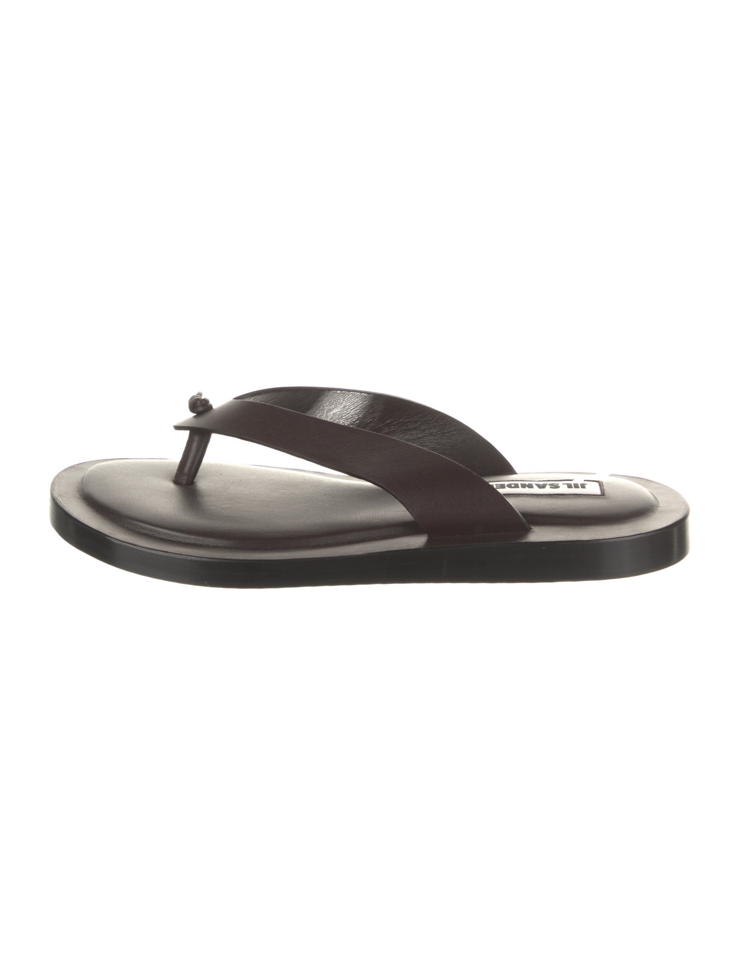 Jil Sander Leather Flip Flops w/ Tags