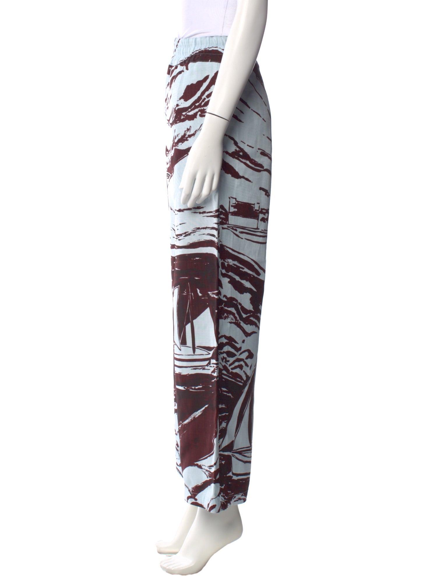 Jil Sander Printed Wide Leg Pants