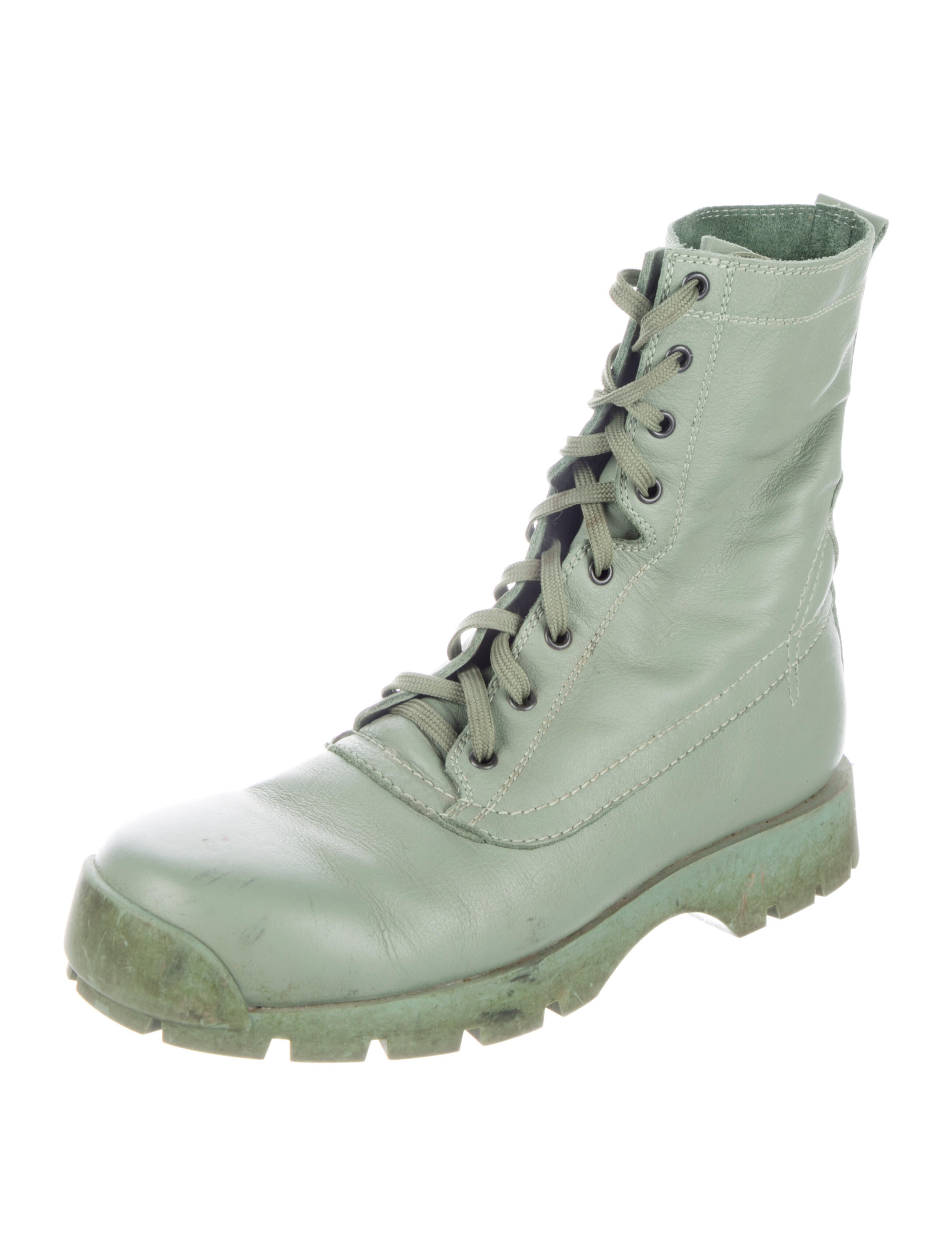 Jil Sander Leather Lace-Up Boots