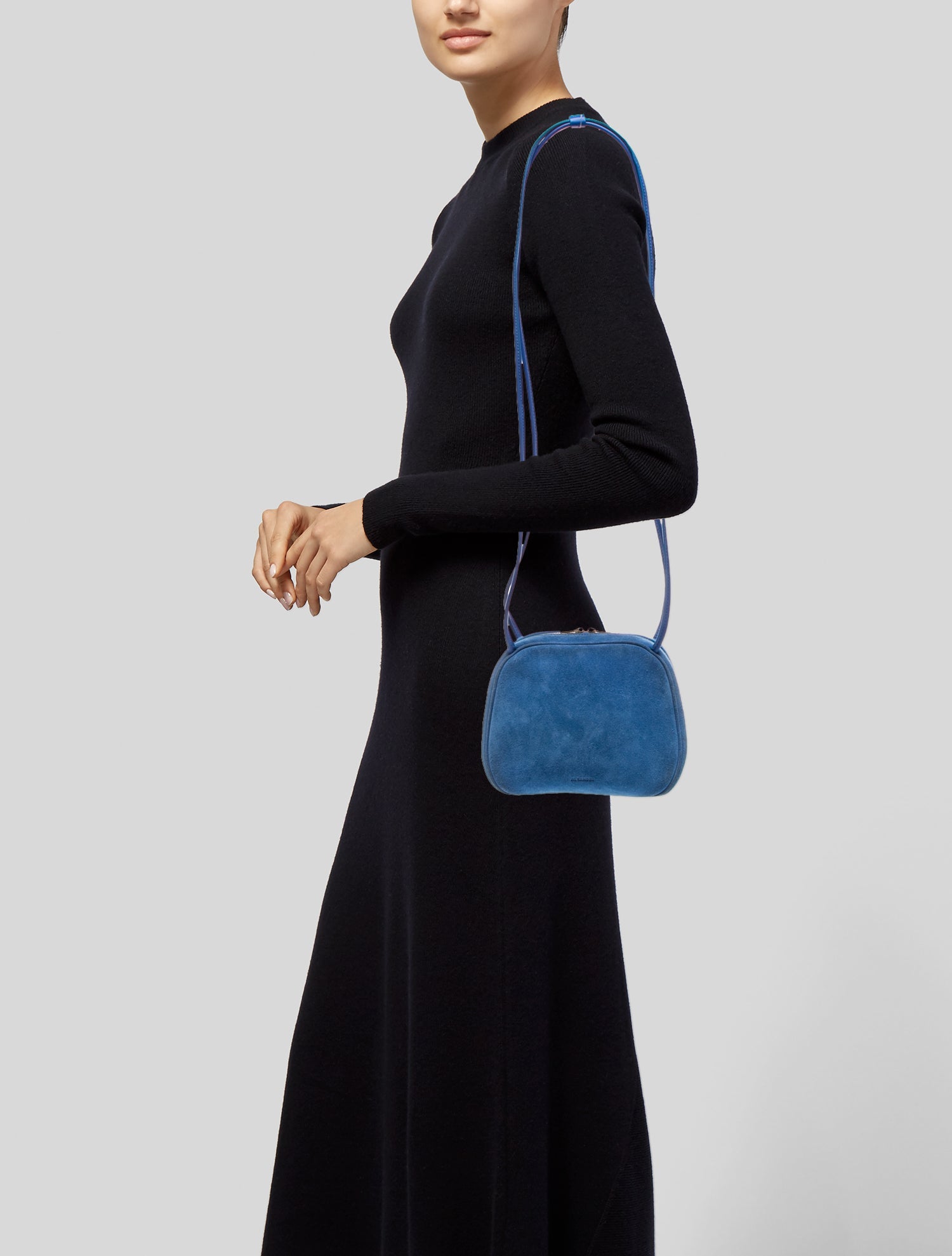 Jil Sander Suede Shoulder Bag