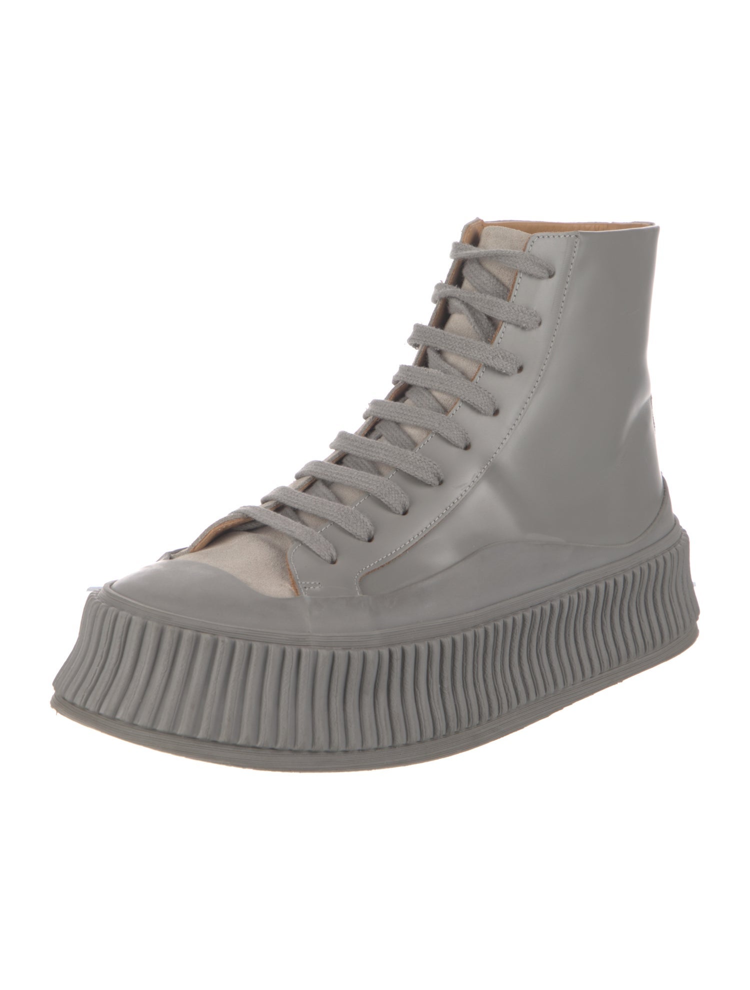 Jil Sander Leather Lace-Up Boots