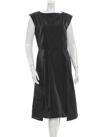 Jil Sander Satin A-Line Dress