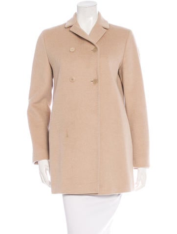 Jil Sander Double-Breasted Camel Coat