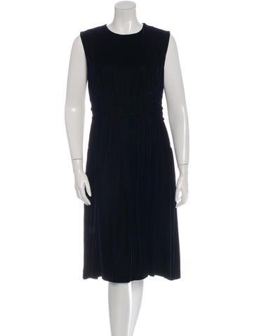 Jil Sander Velvet Midi Dress
