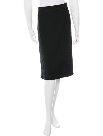 Jil Sander Textured Knee-Length Skirt