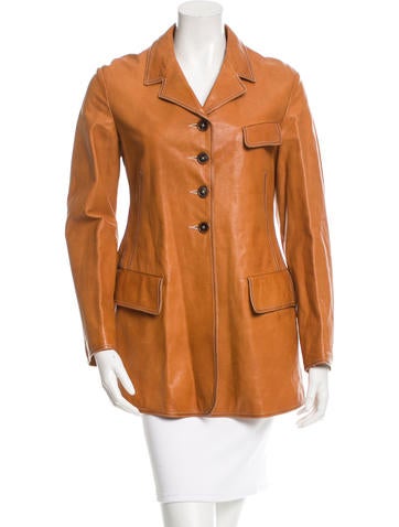 Jil Sander Notch-Lapel Leather Jacket