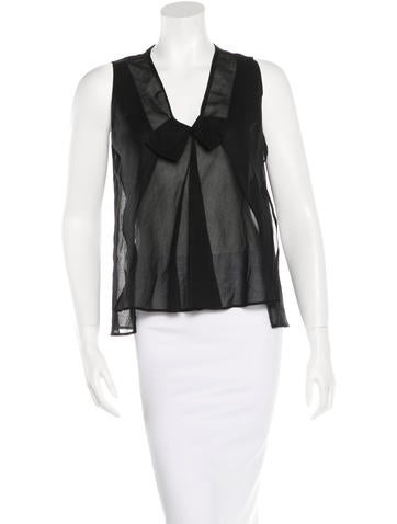 Jil Sander Pleat-Accented Sleeveless Top