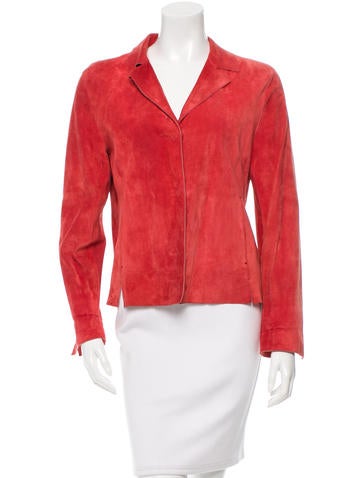 Jil Sander Suede Notch-Lapel Jacket
