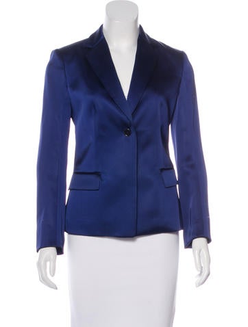 Jil Sander Long Sleeve Satin Blazer