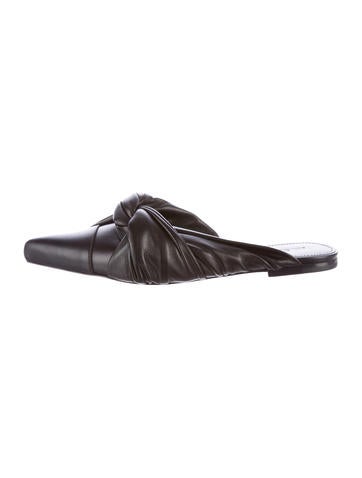 Jil Sander Pointed-Toe Leather Mules
