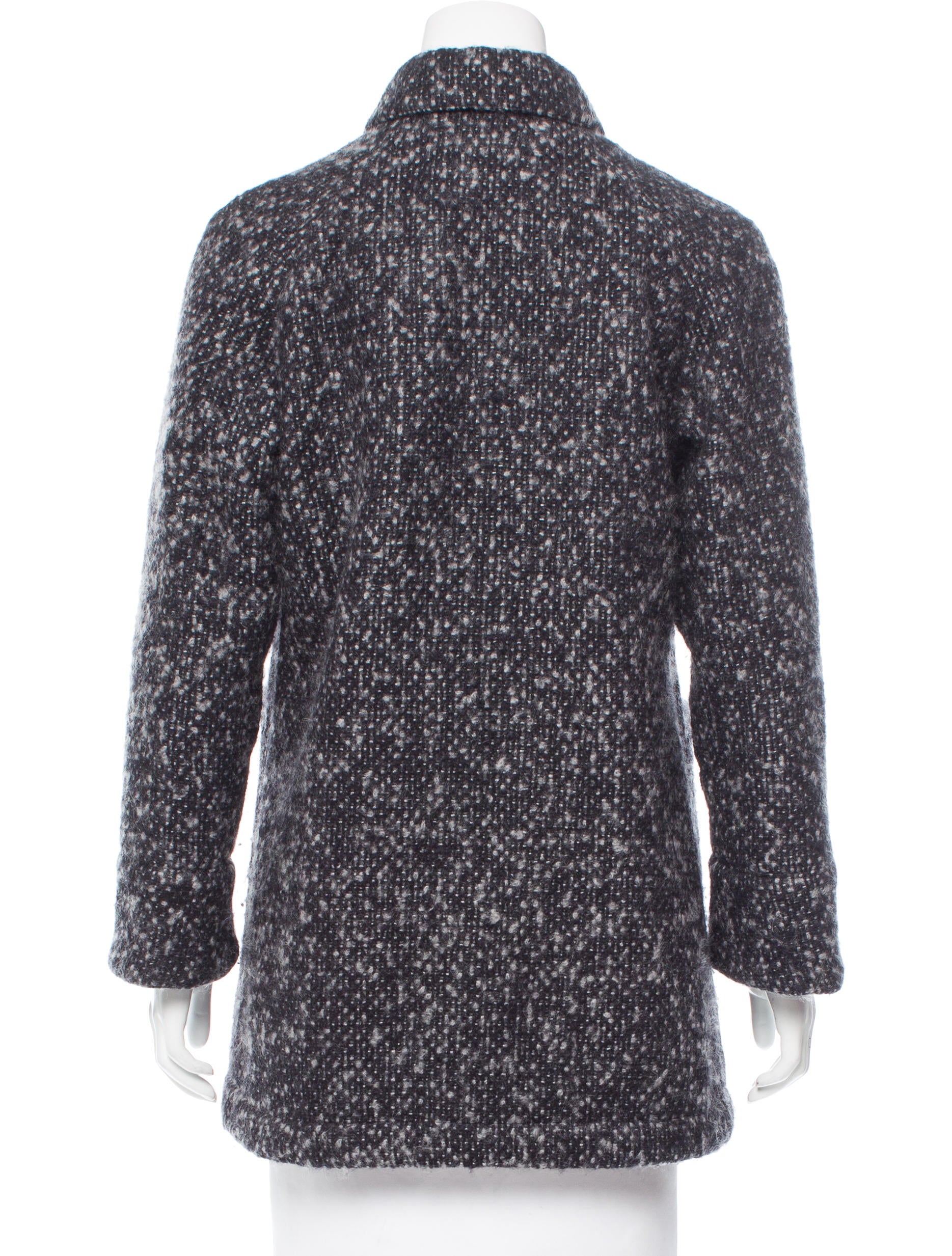 wool blend short coat