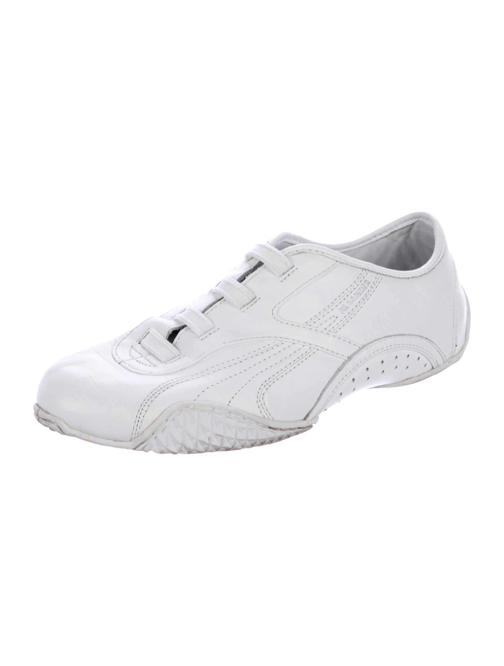 Jil Sander x Puma Leather Low-Top Sneakers - White Sneakers, Shoes