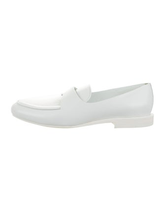 Jil Sander Leather Round-Toe Loafers