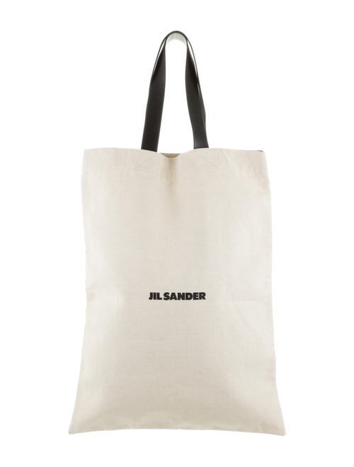 Jil Sander Oversize Logo Tote Tan