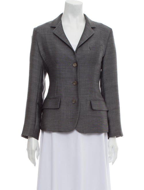 Jil Sander Wool Tweed Pattern Blazer Wool