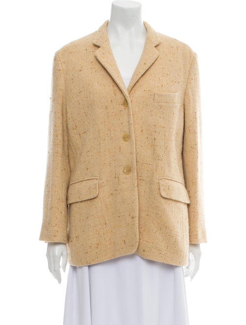 Jil Sander Tweed Pattern Blazer Brown