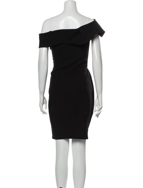 Jil Sander Off-The-Shoulder Mini Dress Black