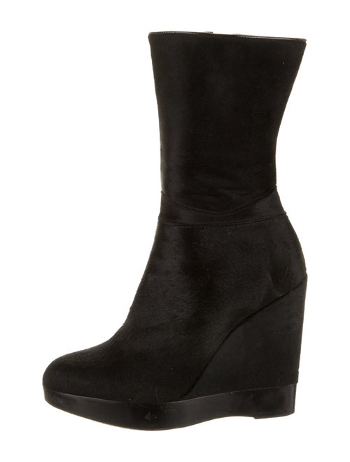 Jil Sander Ponyhair Boots Black