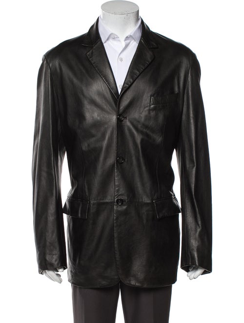 Jil Sander Leather Jacket Black