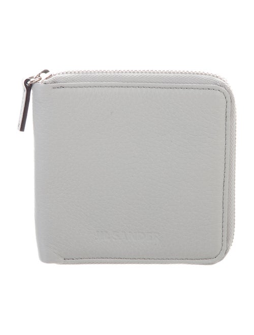 Jil Sander Leather Zip Wallet grey