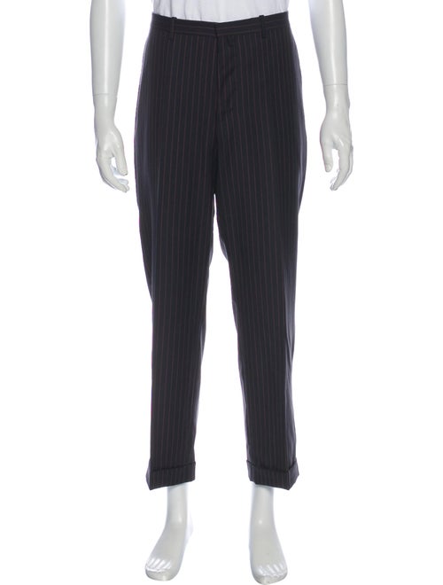 Jil Sander Striped Dress Pants Black