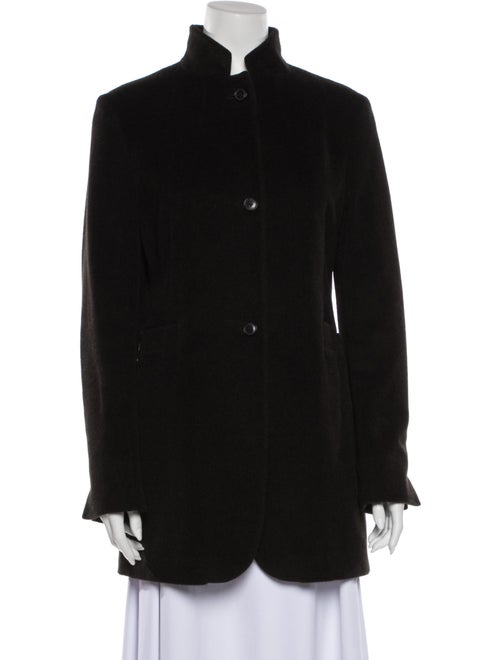 Jil Sander Angora Coat Black