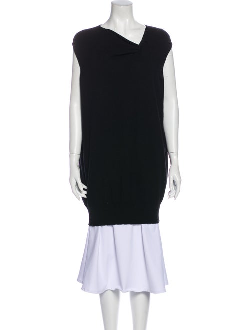 Jil Sander Cashmere Asymmetrical Sweater Black