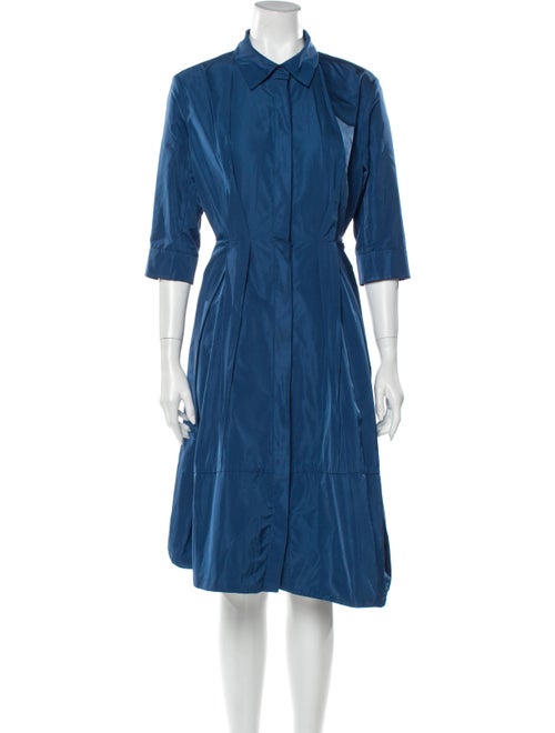 Jil Sander Midi Length Dress Blue